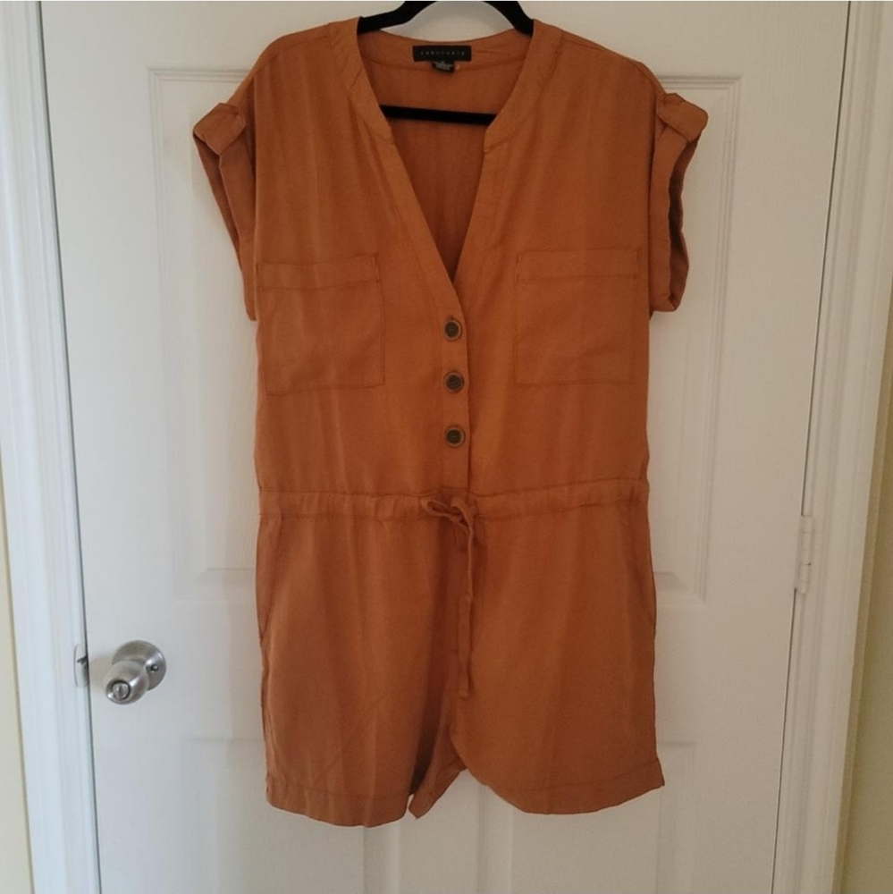 Orange Landscape Romper/Jumpsuit